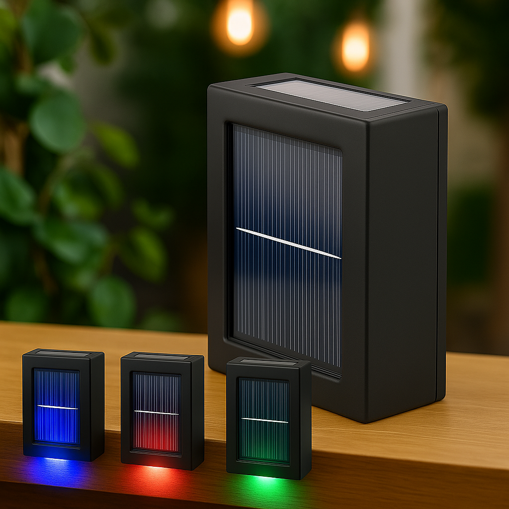 Solar LED Spotlights - Wasserdichte Wandleuchten für Haus und Garten
