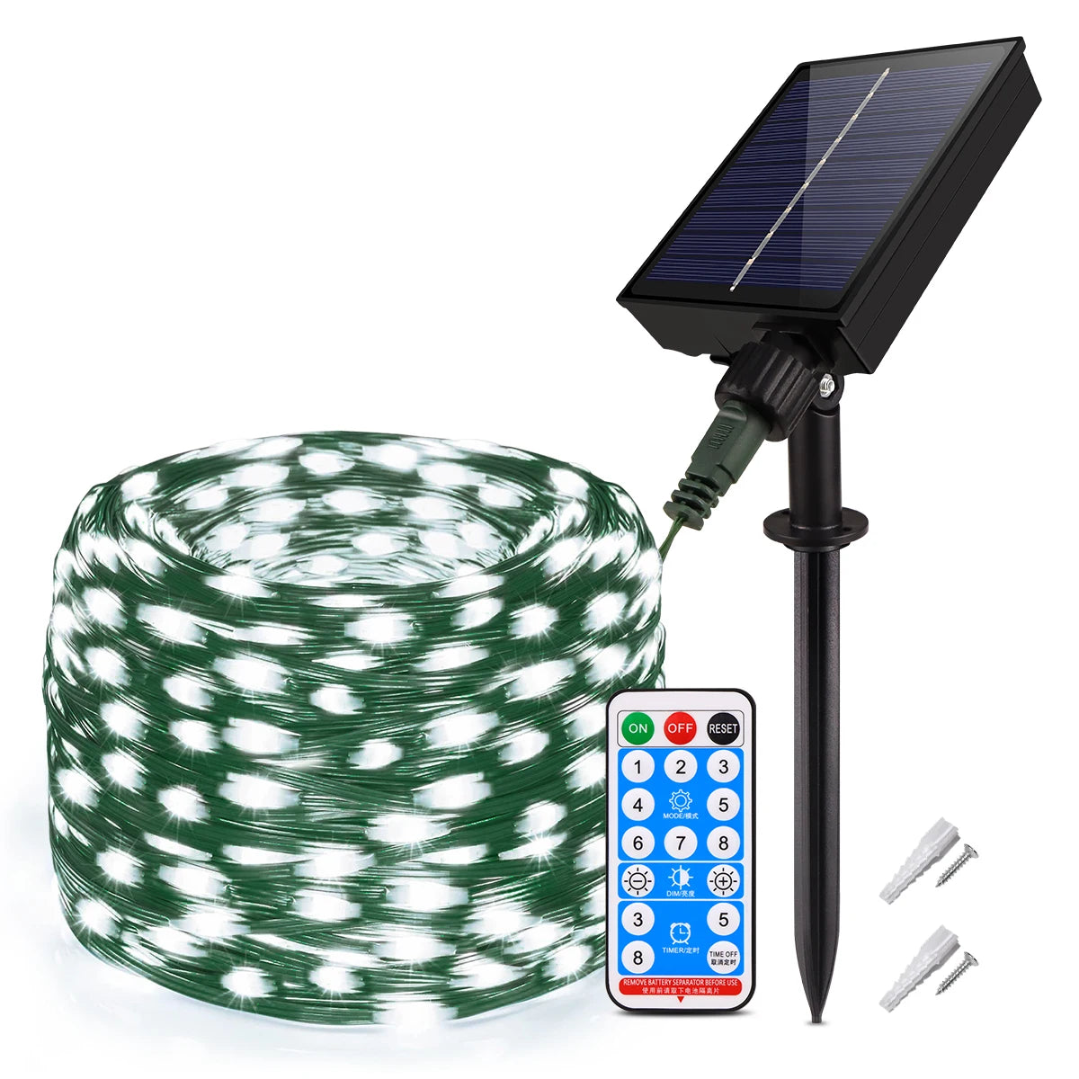 LED Solar Lichterkette - Umweltfreundliche Gartendekoration