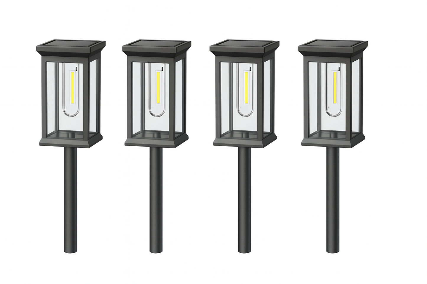 Solar Wegleuchten LED - Wasserdicht IP65 Gartenbeleuchtung für Gehwege und Terrasse