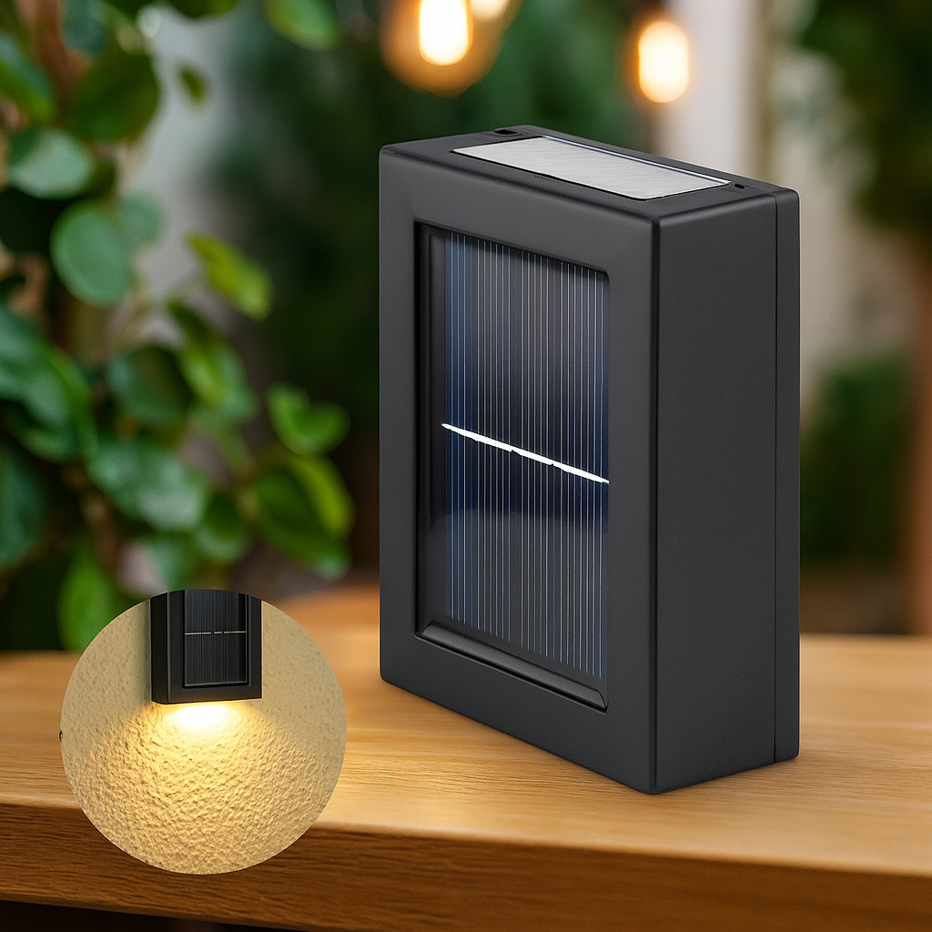 Solar LED Spotlights - Wasserdichte Wandleuchten für Haus und Garten