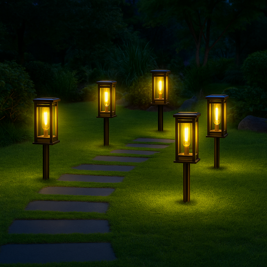 Solar Wegleuchten LED - Wasserdichte Gartenbeleuchtung für Haus und Garten