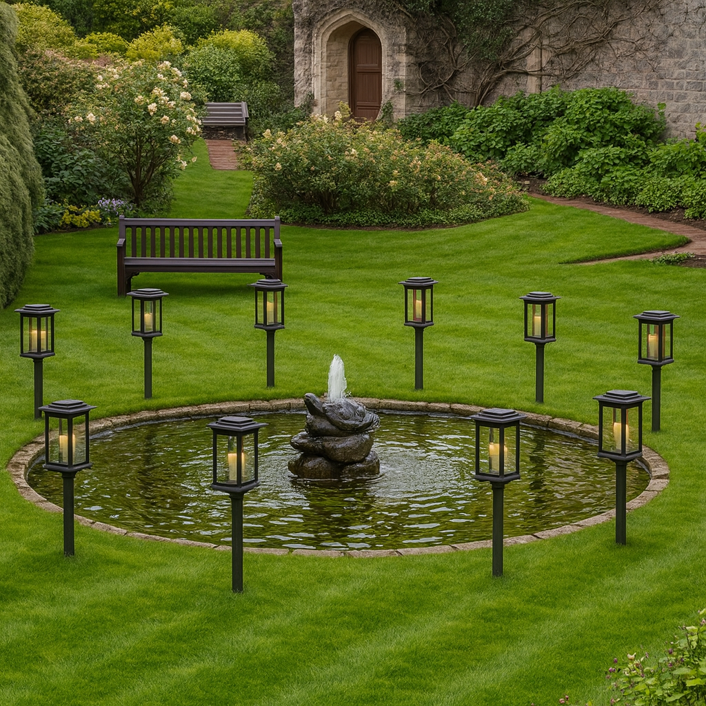 Solar Wegleuchten LED - Wasserdichte Gartenbeleuchtung für Haus und Garten