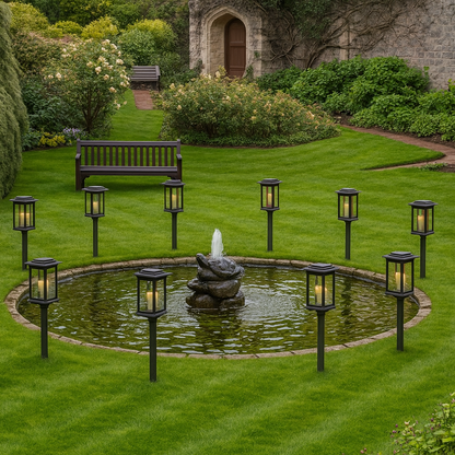 Solar Wegleuchten LED - Wasserdichte Gartenbeleuchtung für Haus und Garten