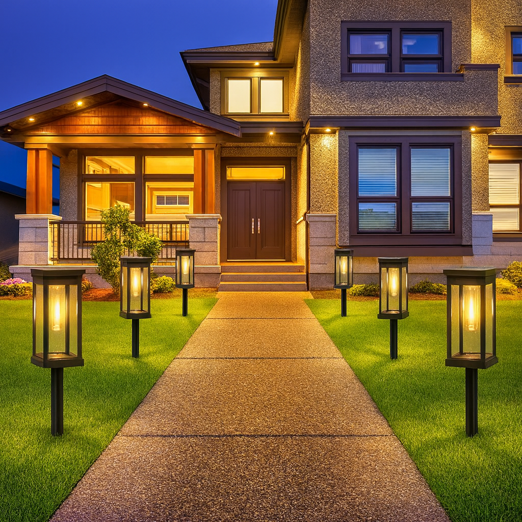 Solar Wegleuchten LED - Wasserdichte Gartenbeleuchtung für Haus und Garten