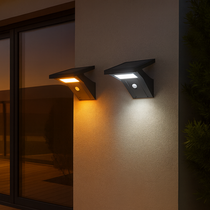 Solar Gartenlampe mit Bewegungsmelder - IP65 Wasserdichte Außenleuchte