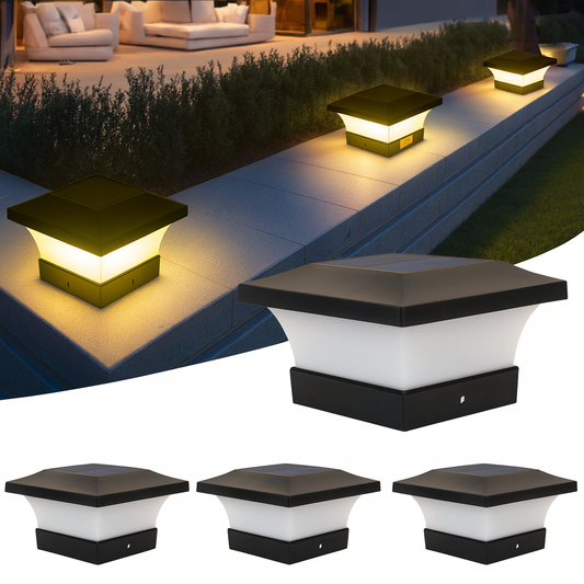 Solar Zaunleuchte IP65 Wasserdicht - LED Außenbeleuchtung für Garten und Terrasse