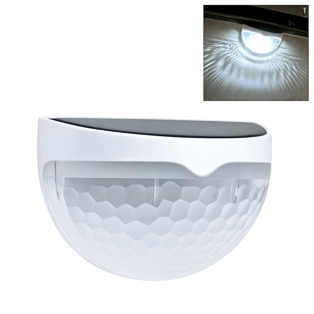 Solar Zaunleuchten Set - Wasserdichte LED Wandlampen für Garten Terrasse Treppe