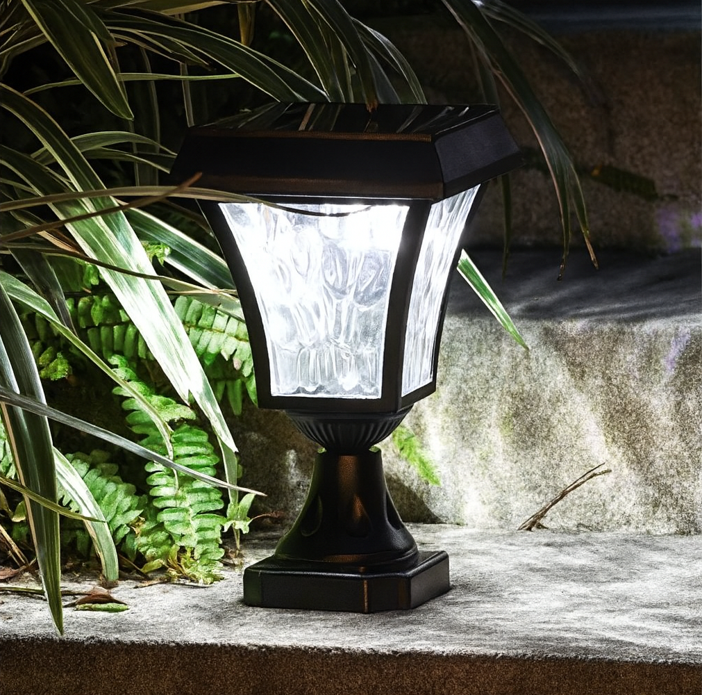 Solar LED Pfosten-Lampe IP55 Wasserdicht - Garten Zaun Beleuchtung für Hof & Terrasse