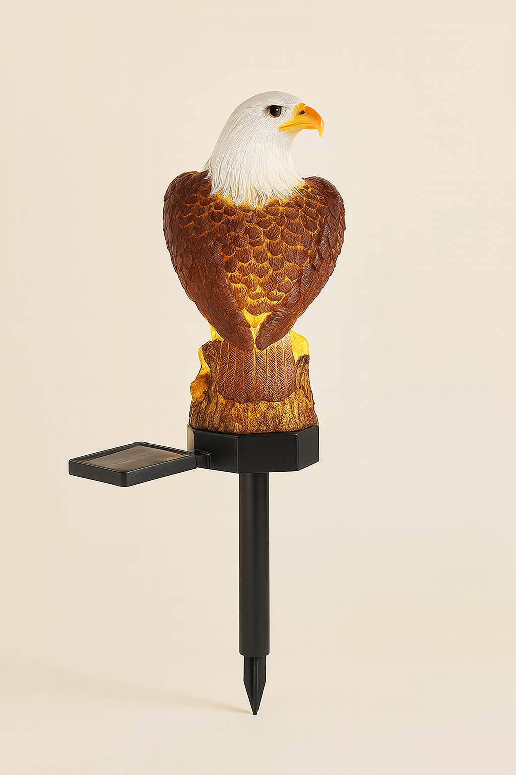 Solar Adler Rasenlampe aus Harz - LED Bodenleuchte für Garten & Terrasse