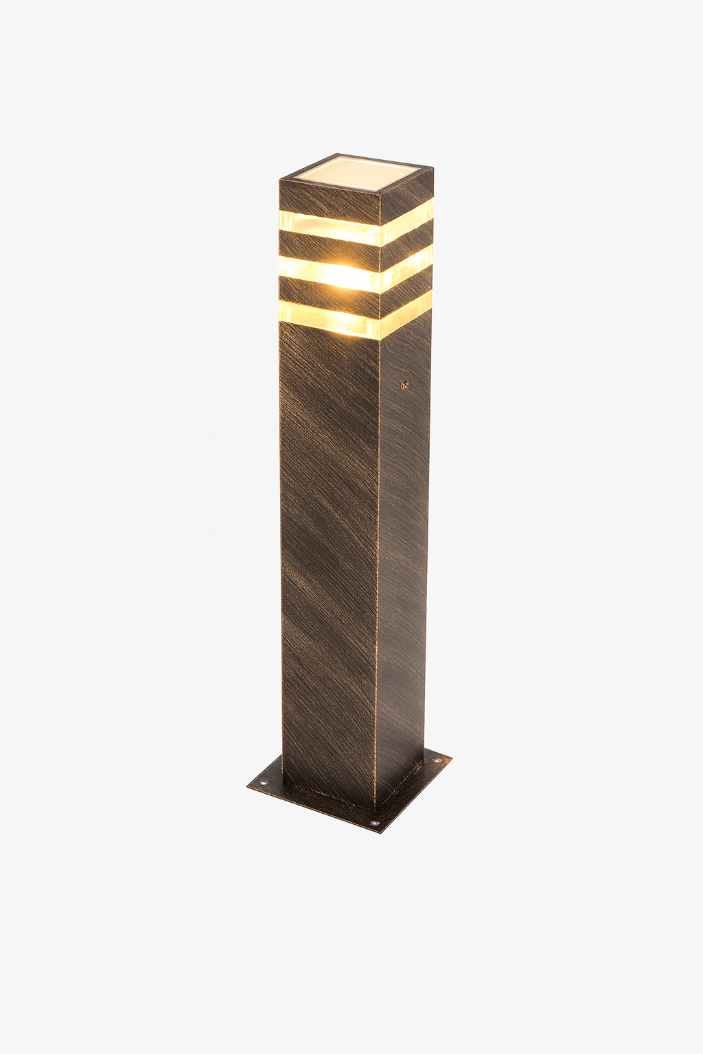 WECUS Gartenleuchte Modern - Wasserdicht IP65 Außenbeleuchtung 60cm Höhe