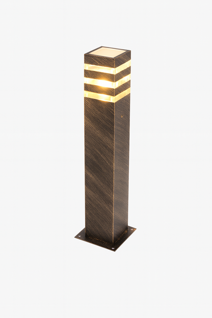 WECUS Gartenleuchte Modern - Wasserdicht IP65 Außenbeleuchtung 60cm Höhe