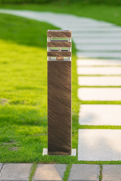 WECUS Gartenleuchte Modern - Wasserdicht IP65 Außenbeleuchtung 60cm Höhe