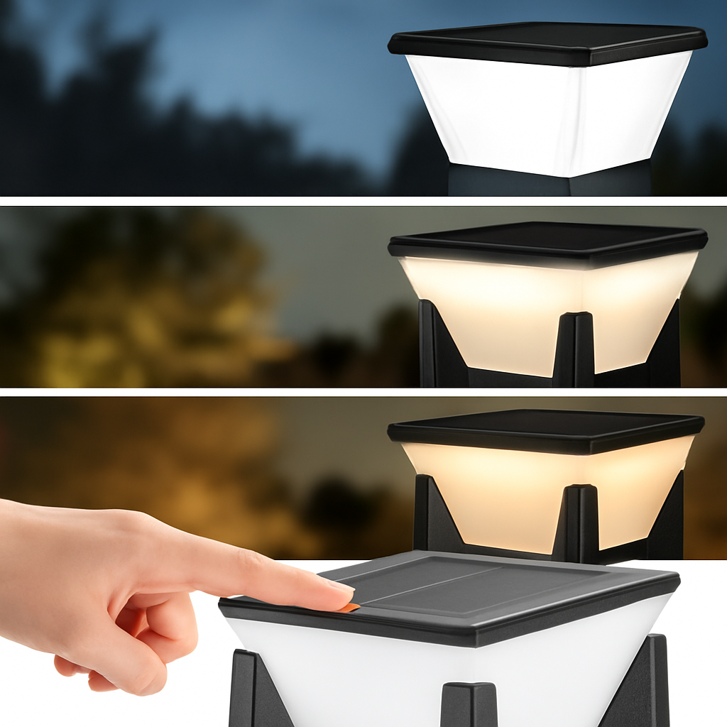 Solar LED Wegeleuchte 3-Farben - Wasserdicht IP65 Gartenlampe in 3 Größen