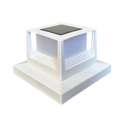 Solar Pfostenaufsatz Quadratisch - LED Pfostenkappe Wasserdicht für Garten & Zaun