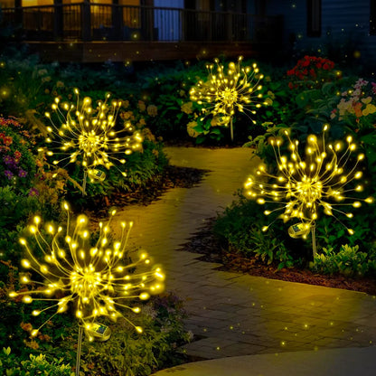 Solar Feuerwerk Gartenleuchten - Wasserdichte LED Dekoration für Haus und Garten
