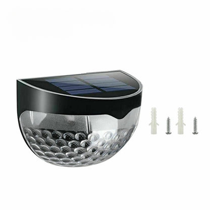 Solar Zaunleuchten Set - Wasserdichte LED Wandlampen für Garten Terrasse Treppe