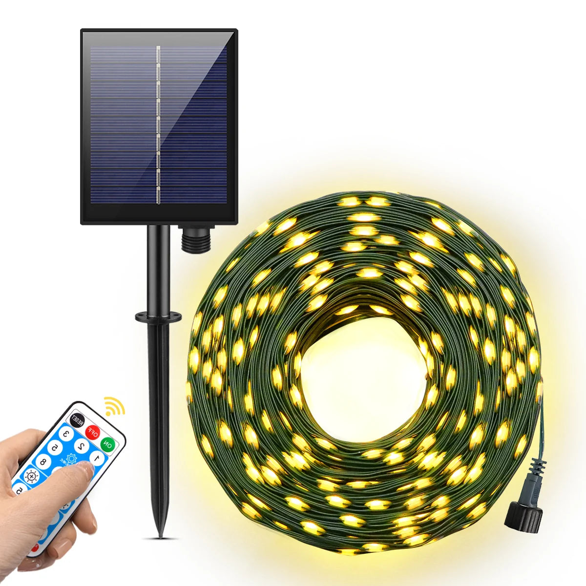LED Solar Lichterkette - Umweltfreundliche Gartendekoration