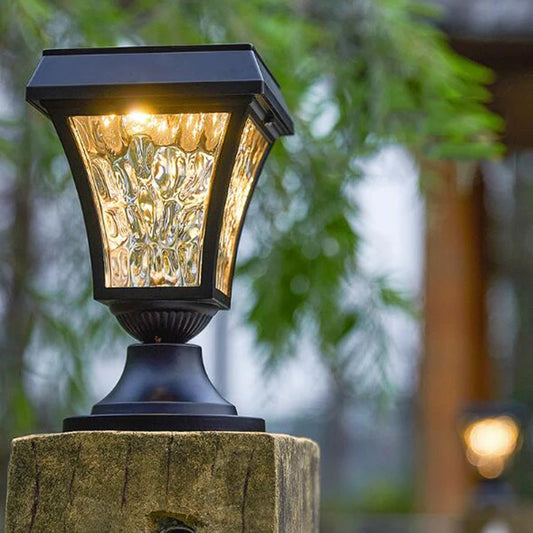 Solar LED Pfosten-Lampe IP55 Wasserdicht - Garten Zaun Beleuchtung für Hof & Terrasse