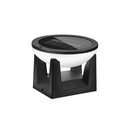 Solar Zaunleuchten LED 4er-Pack - IP65 Wasserdicht Pfostenaufsatz 10,5cm für Garten und Terrasse