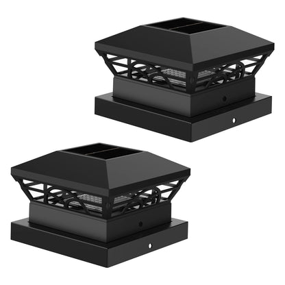 1/2/4er Set Solar Pfosten-Beleuchtung IP65 - LED Säulenlampen für Villa, Garten & Zaun