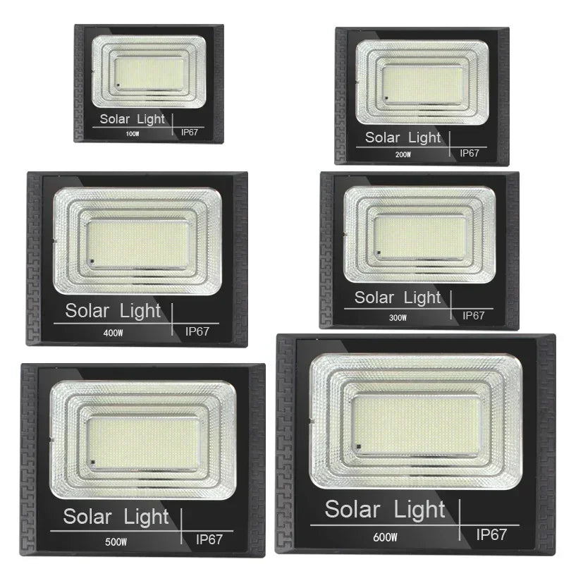Solar Flutlicht mit Fernbedienung - Wasserdichter LED Strahler für Außenbereich