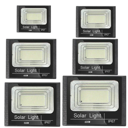 Solar Flutlicht mit Fernbedienung - Wasserdichter LED Strahler für Außenbereich