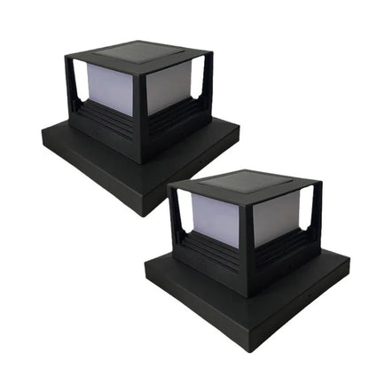 Solar Pfostenaufsatz Quadratisch - LED Pfostenkappe Wasserdicht für Garten & Zaun