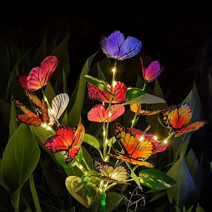 Solar Schmetterling Lichterkette - Dekorative Gartenbeleuchtung Wasserdicht