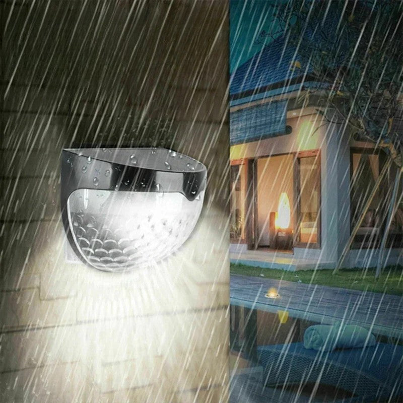 Solar Zaunleuchten Set - Wasserdichte LED Wandlampen für Garten Terrasse Treppe